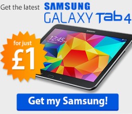 Samsung Galaxy Tab 4 for £1